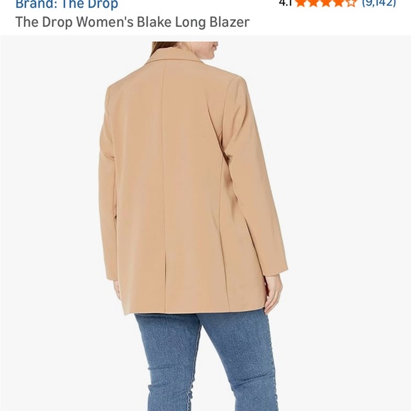 Women's Tan Blazer color: Praline - Picture 3 of 13